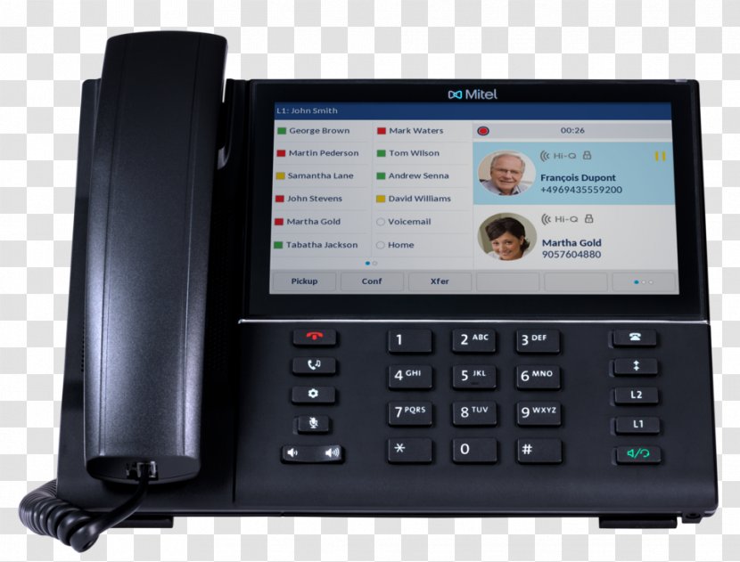 Mitel VoIP Phone Aastra Technologies Telephone Session Initiation Protocol - Communication - 6873 Transparent PNG