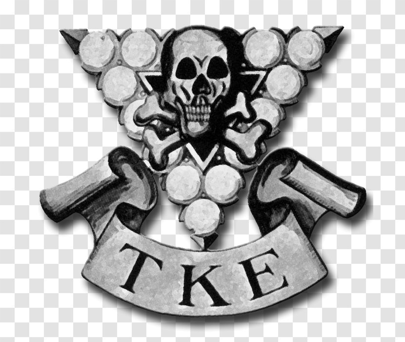 Tau Kappa Epsilon Iowa State University Fraternities And Sororities Badge Phi Delta Theta - Skull Transparent PNG