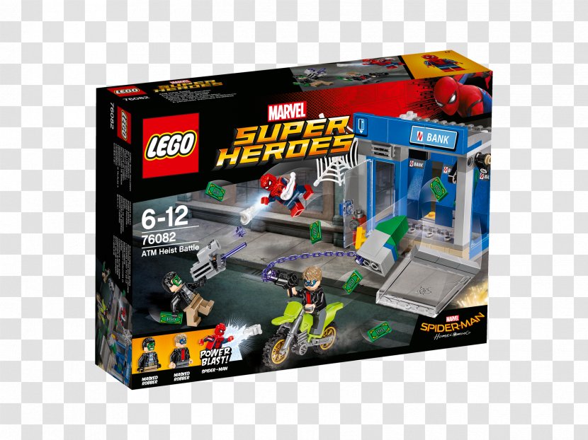 Lego Marvel Super Heroes Spider-Man LEGO 76082 ATM Heist Battle Superhero - Comics - Spider-man Transparent PNG