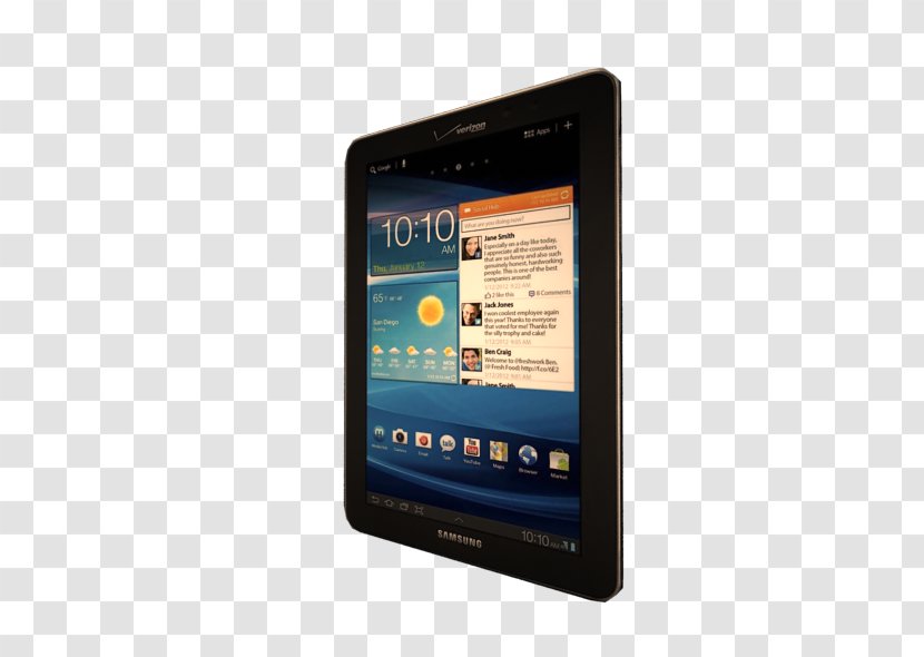 Samsung Galaxy Tab 7.7 7.0 Android LTE - Electronics Transparent PNG