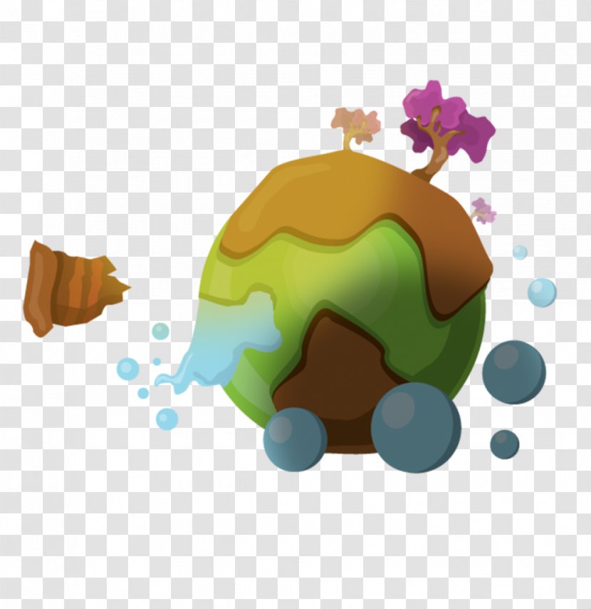 Cartoon Desktop Wallpaper Clip Art - Brown - Green Planet Transparent PNG