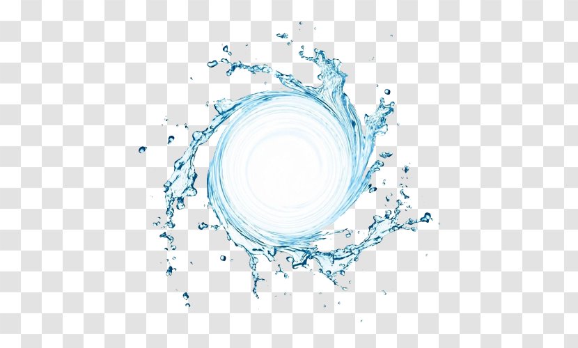 Water Cycle Drop Blue Photography - Color - A Pool Of Dynamic Creative Transparent PNG