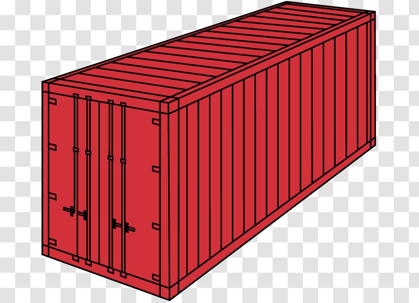 Shipping Container Shed Line - Design Transparent PNG