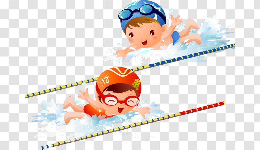 Swimming Pool Child Clip Art - Tree - Hand-painted Olympic Transparent PNG