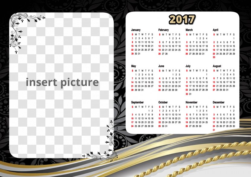 Calendar Picture Frames Borders And - Image Editing Transparent PNG