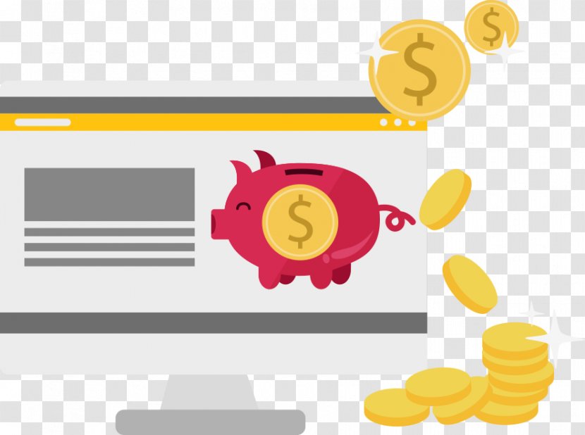 Digital Marketing Advertising Pay-per-click E-commerce - Piggy Bank Transparent PNG