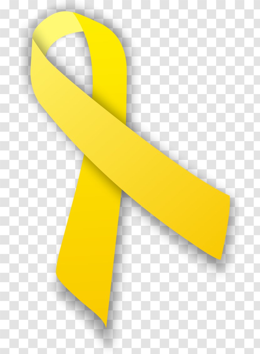 United States Yellow Ribbon Awareness - Cancer Symbol Transparent PNG