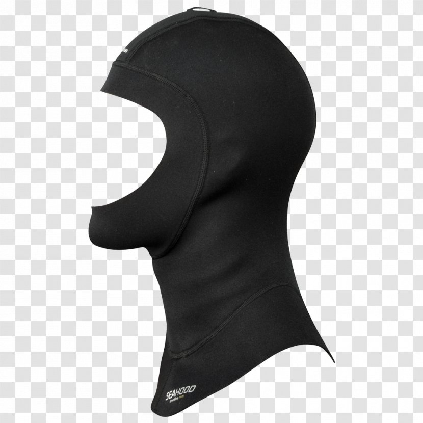 Balaclava Underwater Diving Wetsuit Scuba Aqua Lung/La Spirotechnique - Black - Diver Transparent PNG