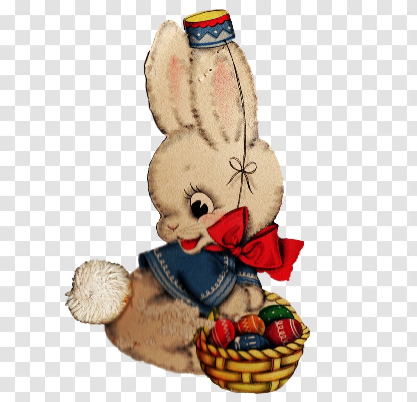 Easter Bunny Postcard Customs Egg - Eggs Basket Transparent PNG