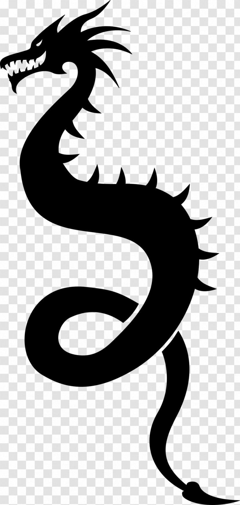 China Chinese Dragon Silhouette - Fictional Character Transparent PNG