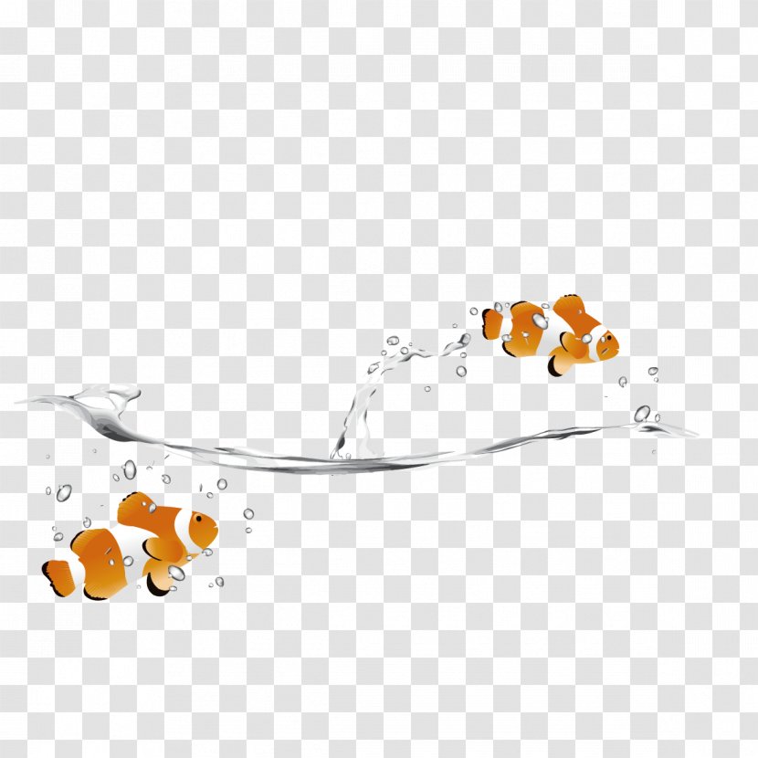 Cats Clip Art - Yellow - Spray And Fish Transparent PNG