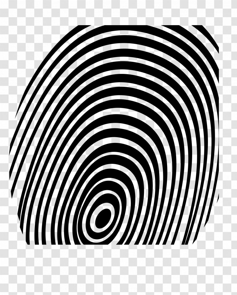 Fingerprint Spiral Logo - Template Transparent PNG