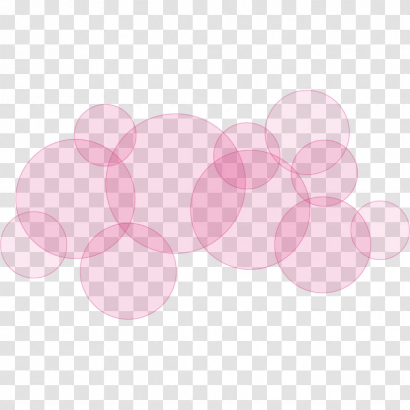 Pink Red Bubble Icon - Bubbles Decoration Transparent PNG