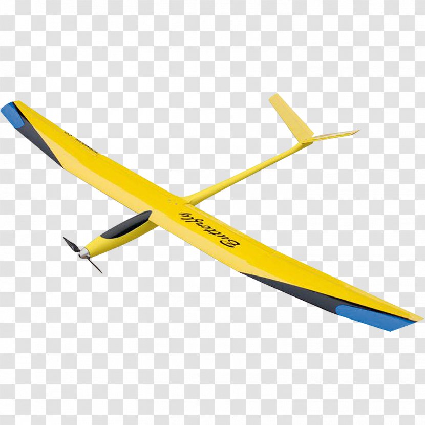 Motor Glider Glass Fiber Ala Fuselage - Yellow - Wing Transparent PNG