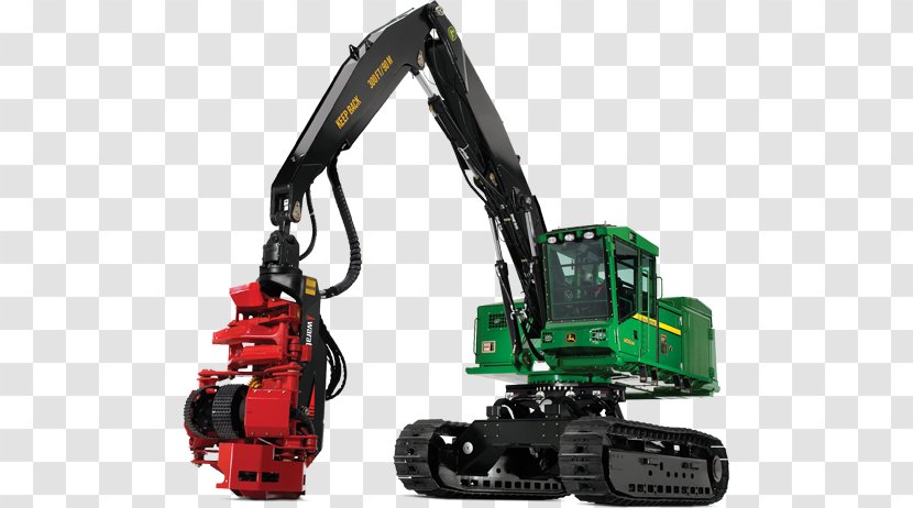 John Deere Machine Harvester Feller Buncher Forestry - Continuous Track - Technology Transparent PNG