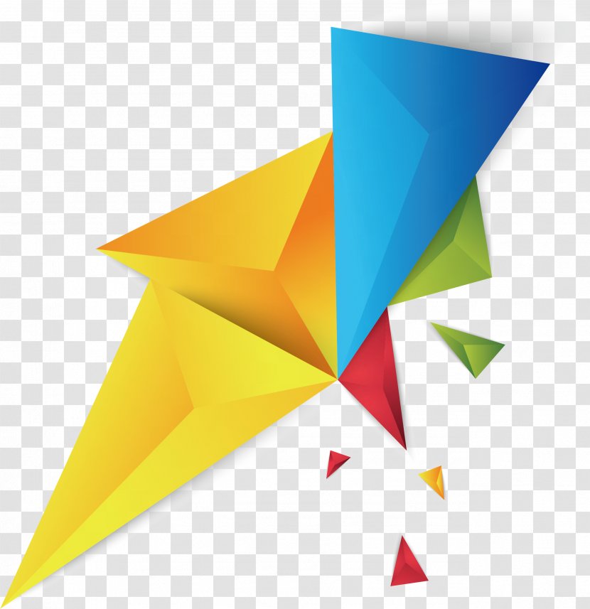 Triangle Geometry - Origami - Color Shard Transparent PNG