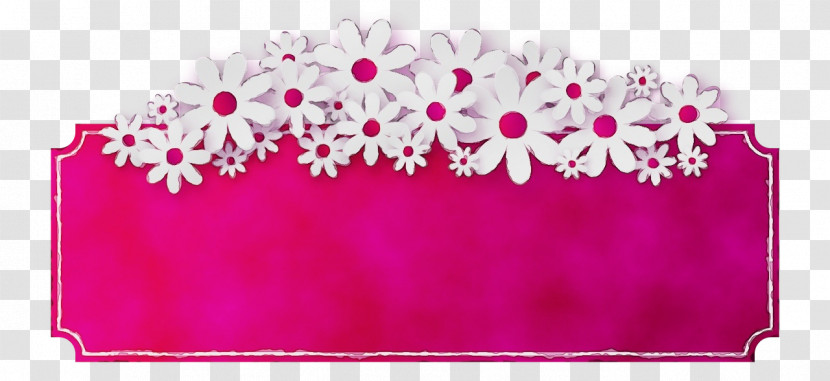 Pink Magenta Hair Accessory Flower Transparent PNG