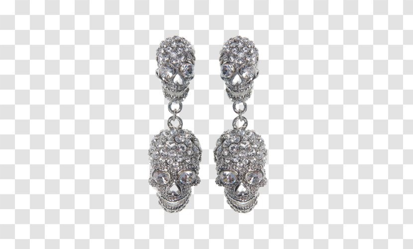 Earring Jewellery White Creoler Blue - Diamond Rock Transparent PNG