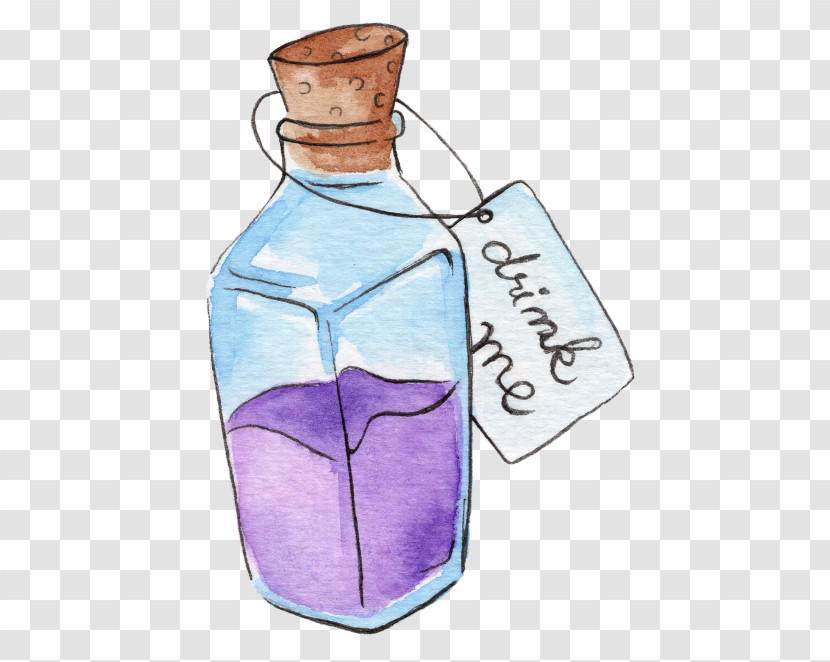 Bottle Cartoon Painting Poster Transparent PNG