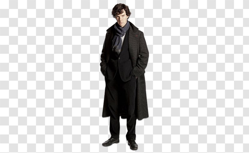 Sherlock Holmes Costume Coat Cosplay Cape - Benedict Cumberbatch Transparent PNG