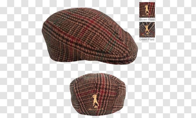 Flat Cap Mulligan Golf Wool - Tartan Transparent PNG