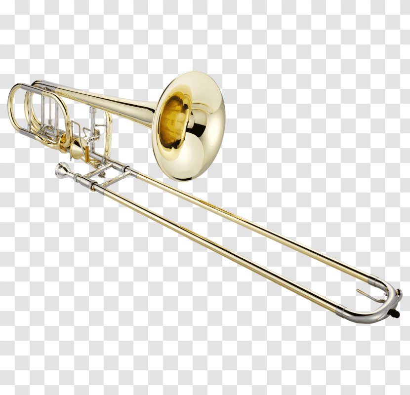 Types Of Trombone Brass Instruments Musical Trumpet - Silhouette Transparent PNG