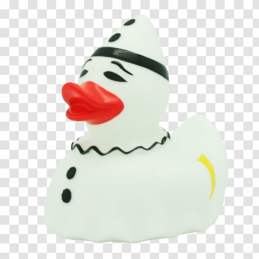 Rubber Duck Toy Plastic Gum - Pierrot - Roasted Transparent PNG
