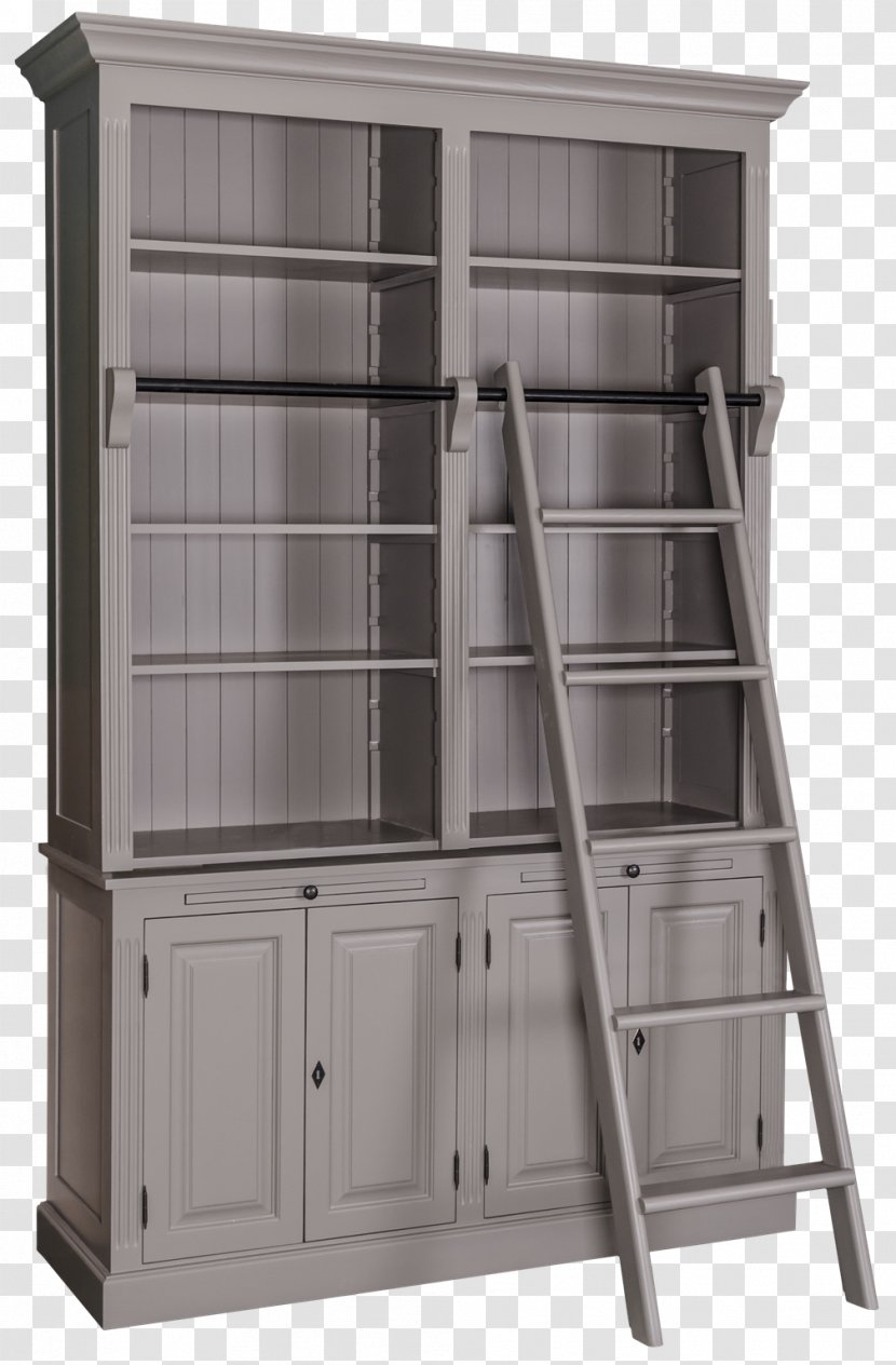 Bookcase Library Armoires & Wardrobes Display Case Furniture - Wood - Ladder Transparent PNG