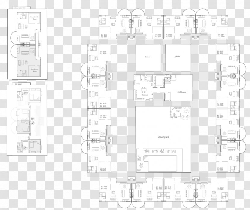 Architecture Floor Plan White - Design Transparent PNG