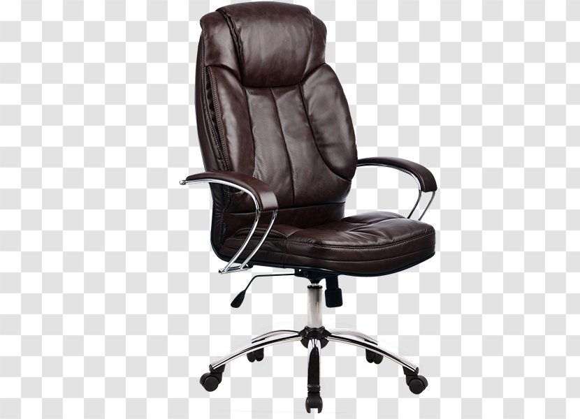 Office & Desk Chairs Swivel Chair Artificial Leather - Armrest Transparent PNG