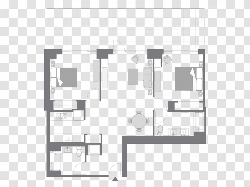 Floor Plan House Remsen Street Architecture - Symmetry Transparent PNG