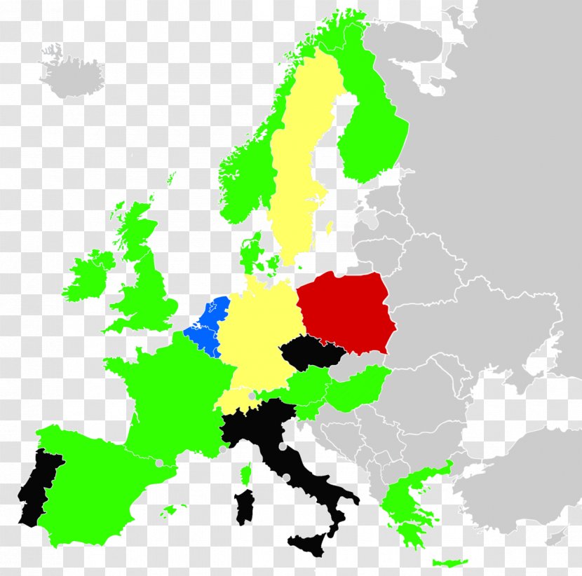 Eastern Europe Member State Of The European Union Italy NATO - Map Transparent PNG