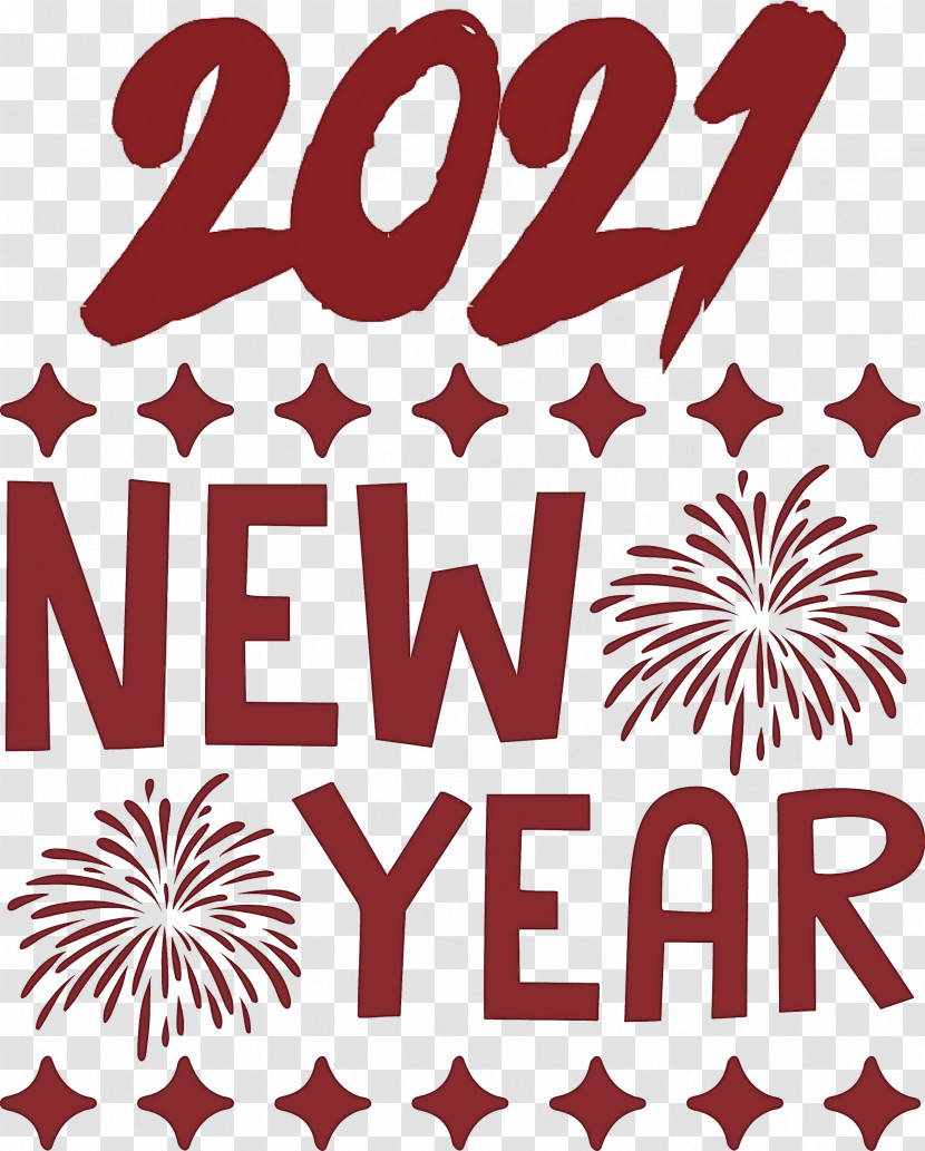 2021 New Year Happy New Year Transparent PNG