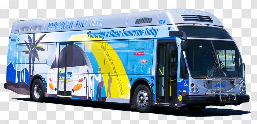 Tour Bus Service Fuel Cell Public Transport Cells - Vehicle Transparent PNG