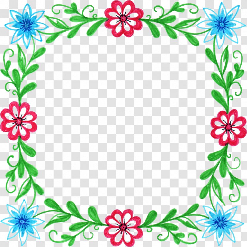 Flower Picture Frames Floral Design Clip Art - Area - Frame Transparent PNG