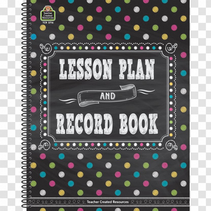 Lesson Plan & Record Book Teacher Chalkboard Brights And Student - School Transparent PNG