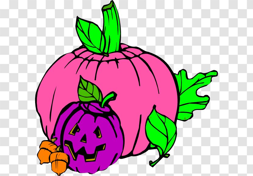 Jack-o-lantern Halloween Pumpkin Clip Art - Leaf - Girly Faces Transparent PNG
