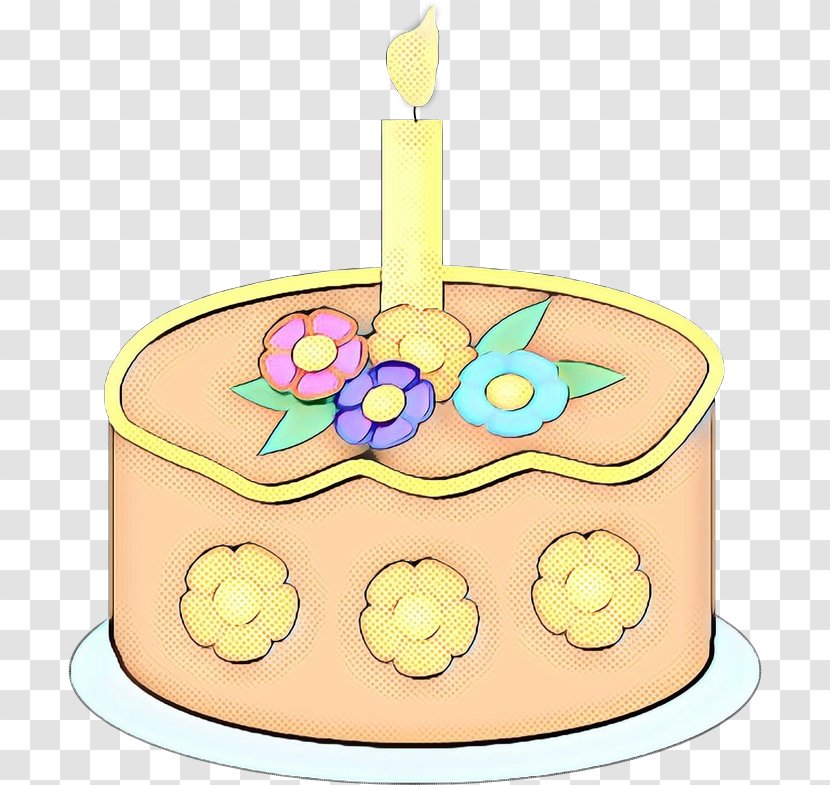 Cartoon Birthday Cake - Food - Candle Transparent PNG