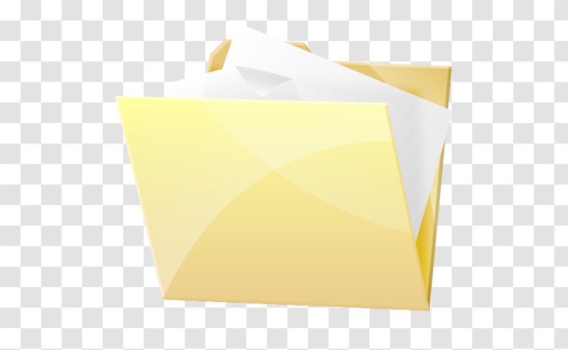 Paper Angle Square Yellow - Inc - Folder Image Transparent PNG
