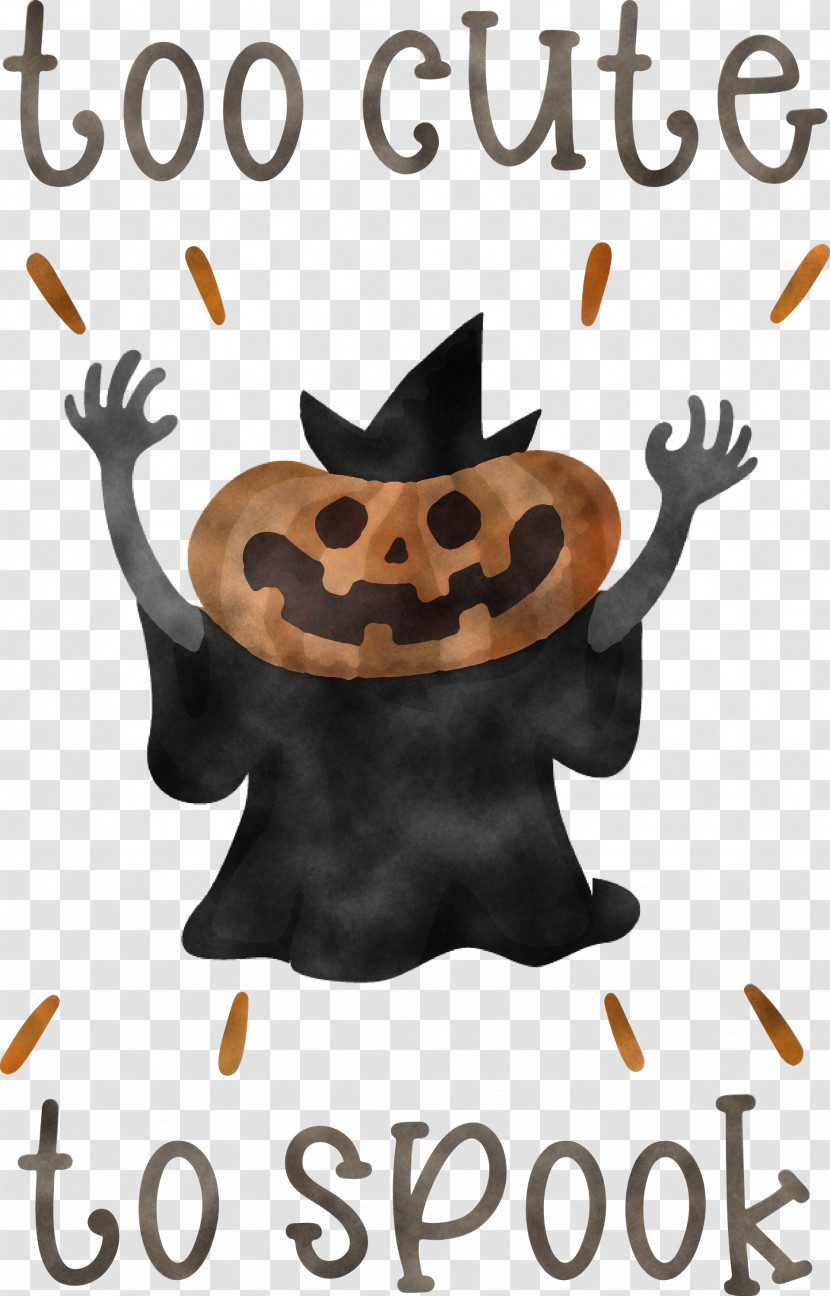 Halloween Too Cute To Spook Spook Transparent PNG