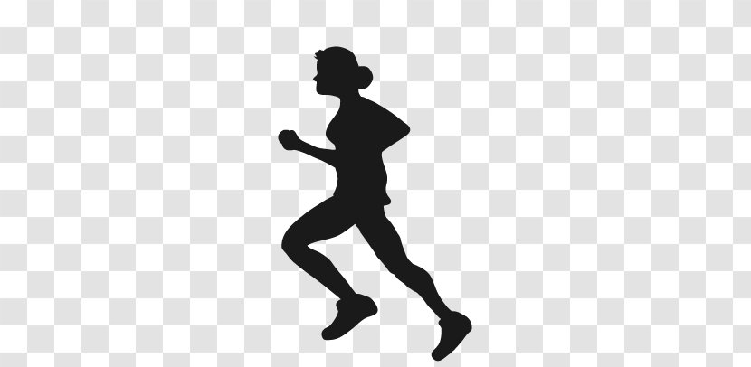 Silhouette Running Icon - Heart - Fitness Girls Silhouettes Transparent PNG