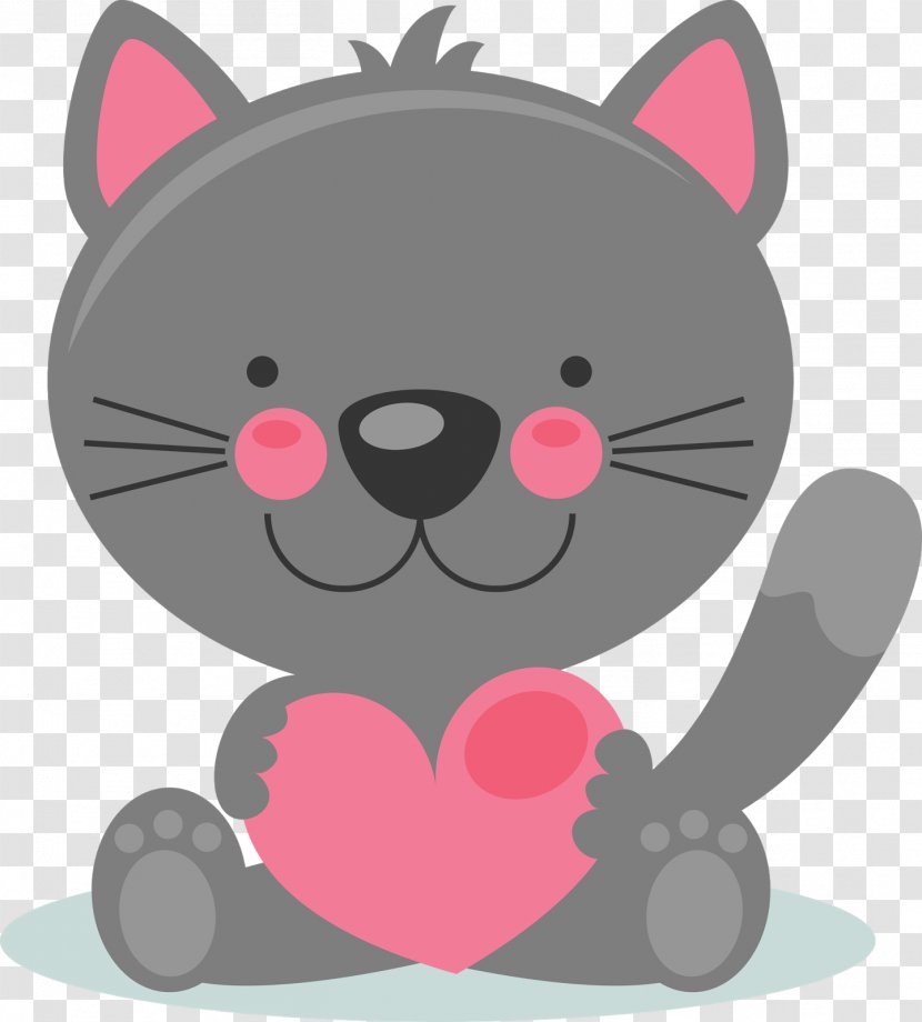 Valentine's Day Kitten Clip Art - Watercolor - Puppy And Transparent PNG