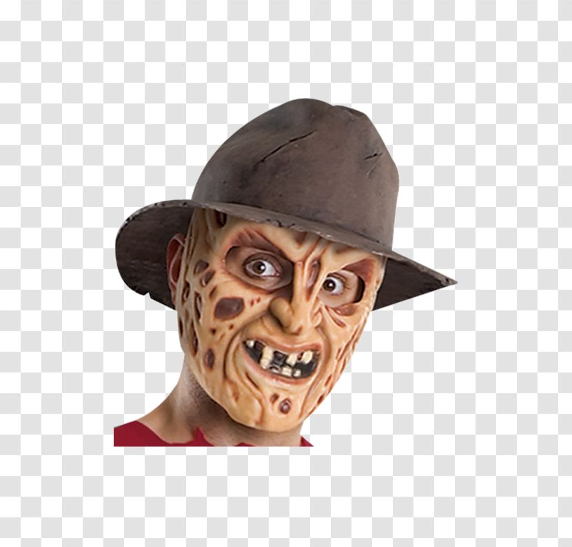 Freddy Krueger A Nightmare On Elm Street Mask Hat Costume - Snout Transparent PNG