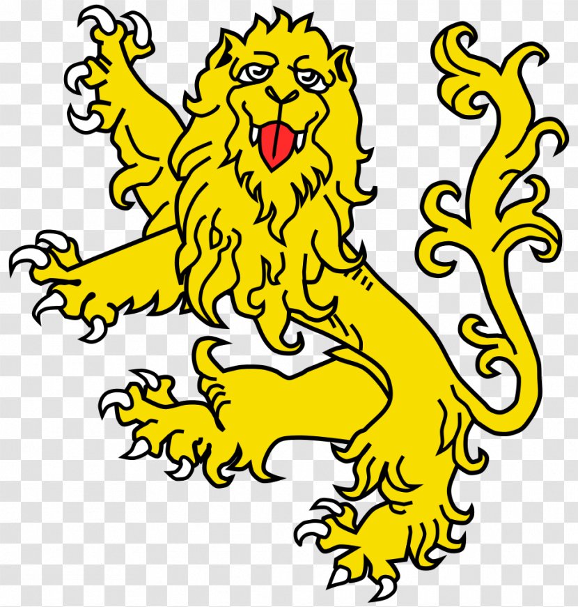 Lion Leopard Attitude Royal Banner Of Scotland Crest - Heraldry - English Transparent PNG