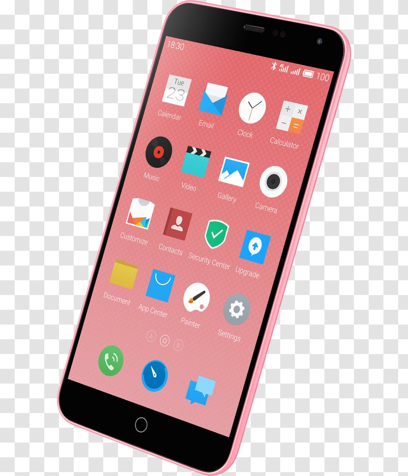 Meizu M1 Note MX3 Smartphone Dual SIM - Magenta Transparent PNG