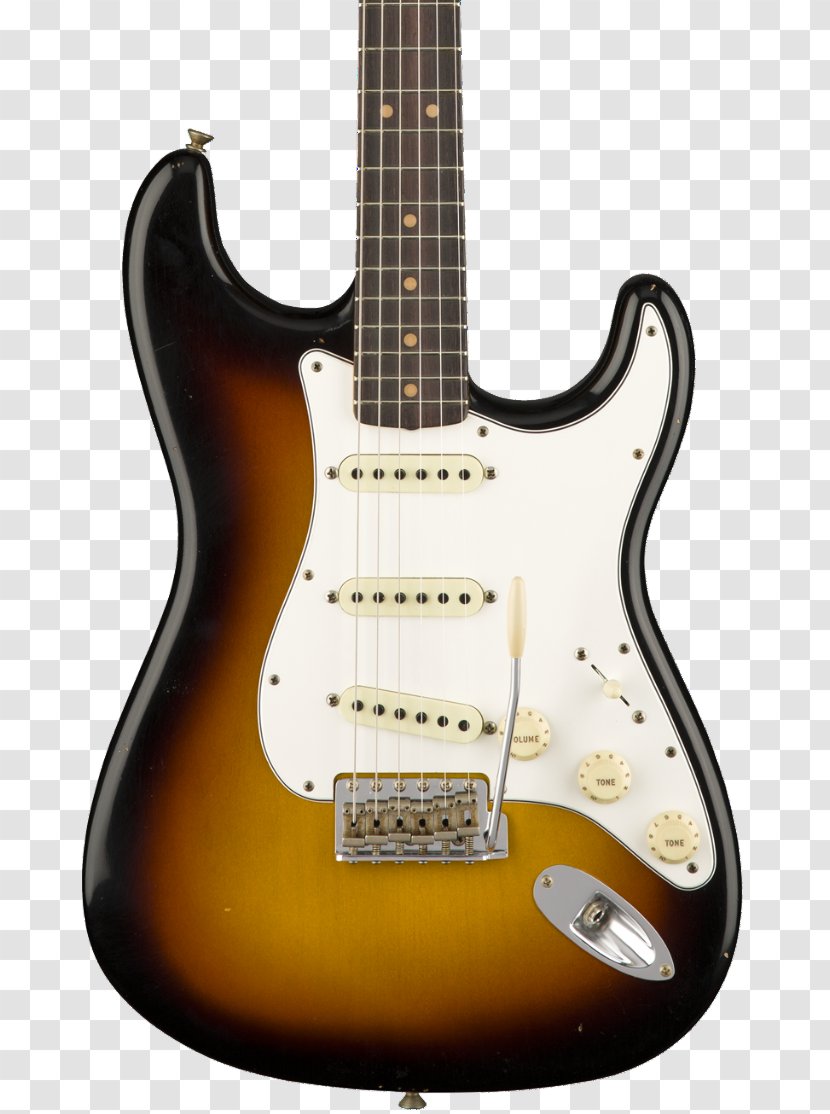 Fender Stratocaster Musical Instruments Corporation Electric Guitar Sunburst - Accessory Transparent PNG
