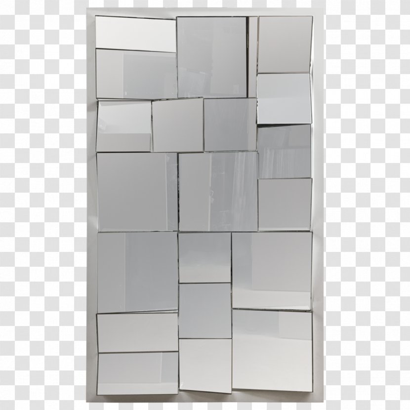 Shelf Rectangle Designer - Glass - Wall Mirror Transparent PNG