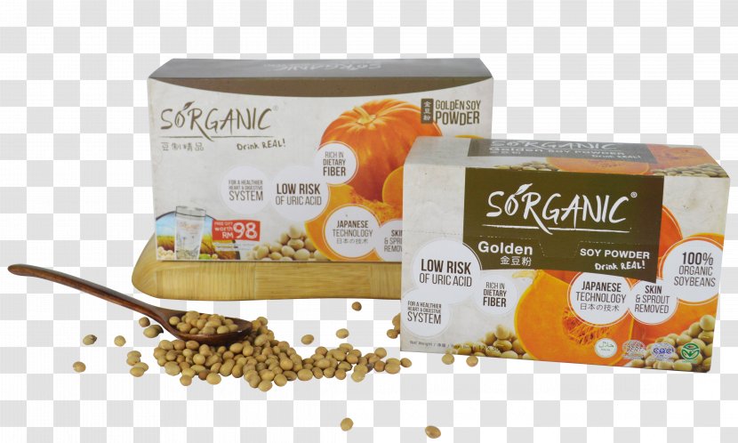 Soy Milk Breakfast Cereal Ingredient Soybean Protein - Sorganic Boutique - Gold Powder Transparent PNG