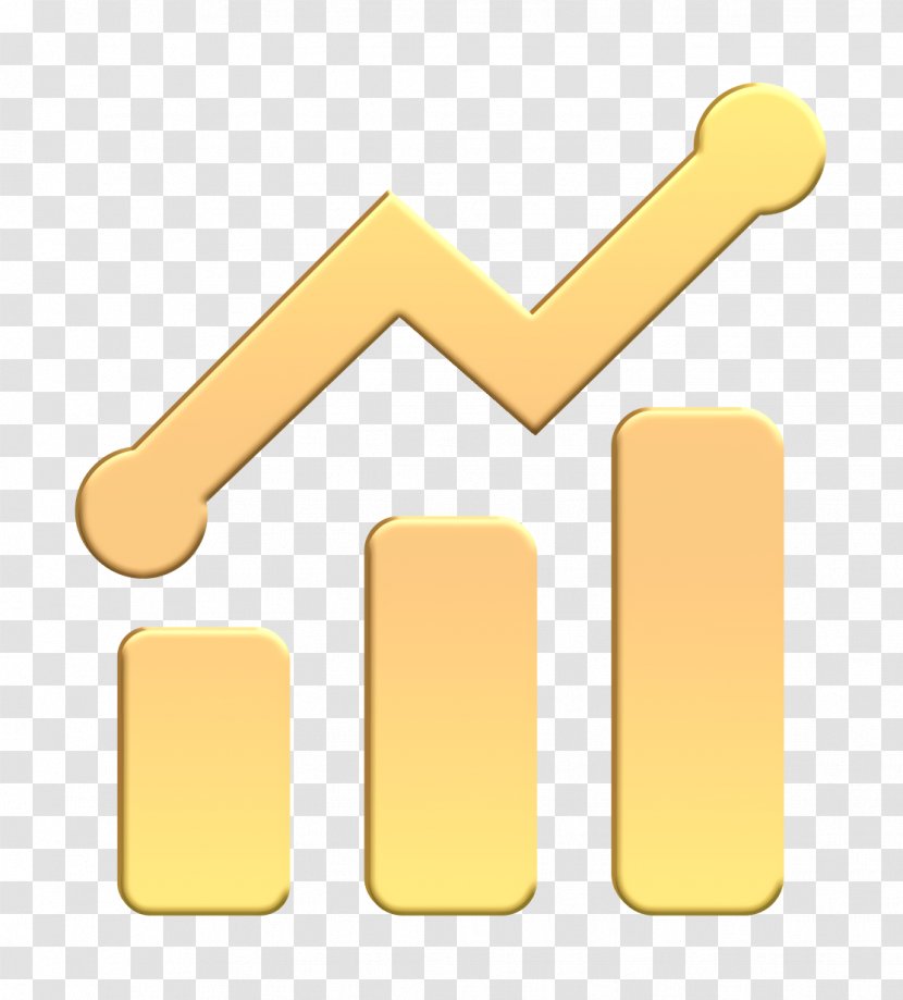 Analytics Icon Charts Diagram - Yellow - Logo Material Property Transparent PNG