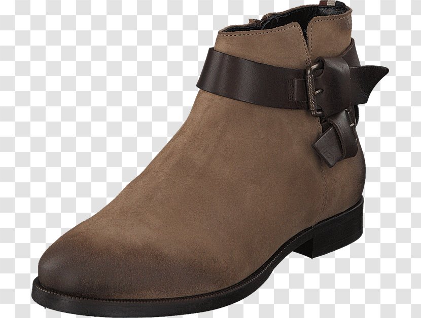 Suede Brown Shoe Leather Boot - Textile - Tommy Hilfiger Transparent PNG